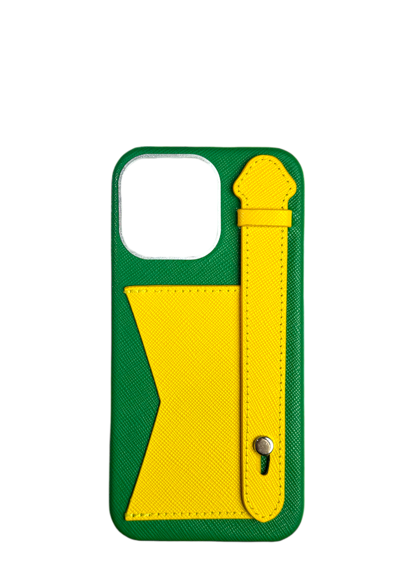 Green / Yellow Strap And Pocket Case