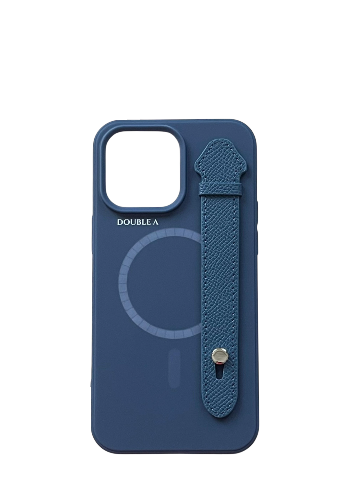 Navy Printable Silicone With Strap Case