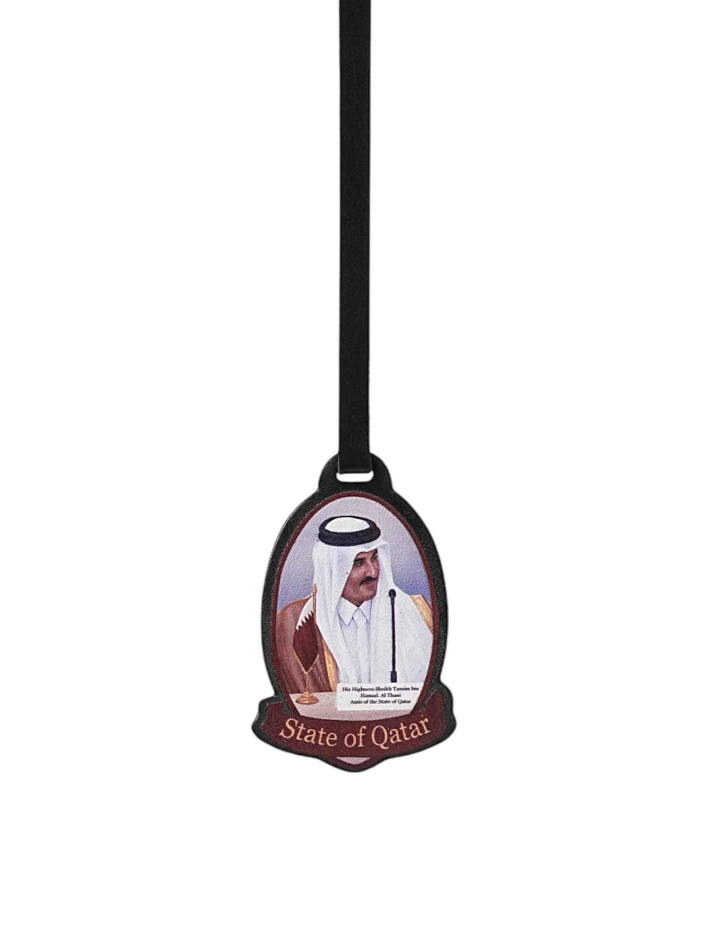 Sheikh Tamim 5 Leather Charm