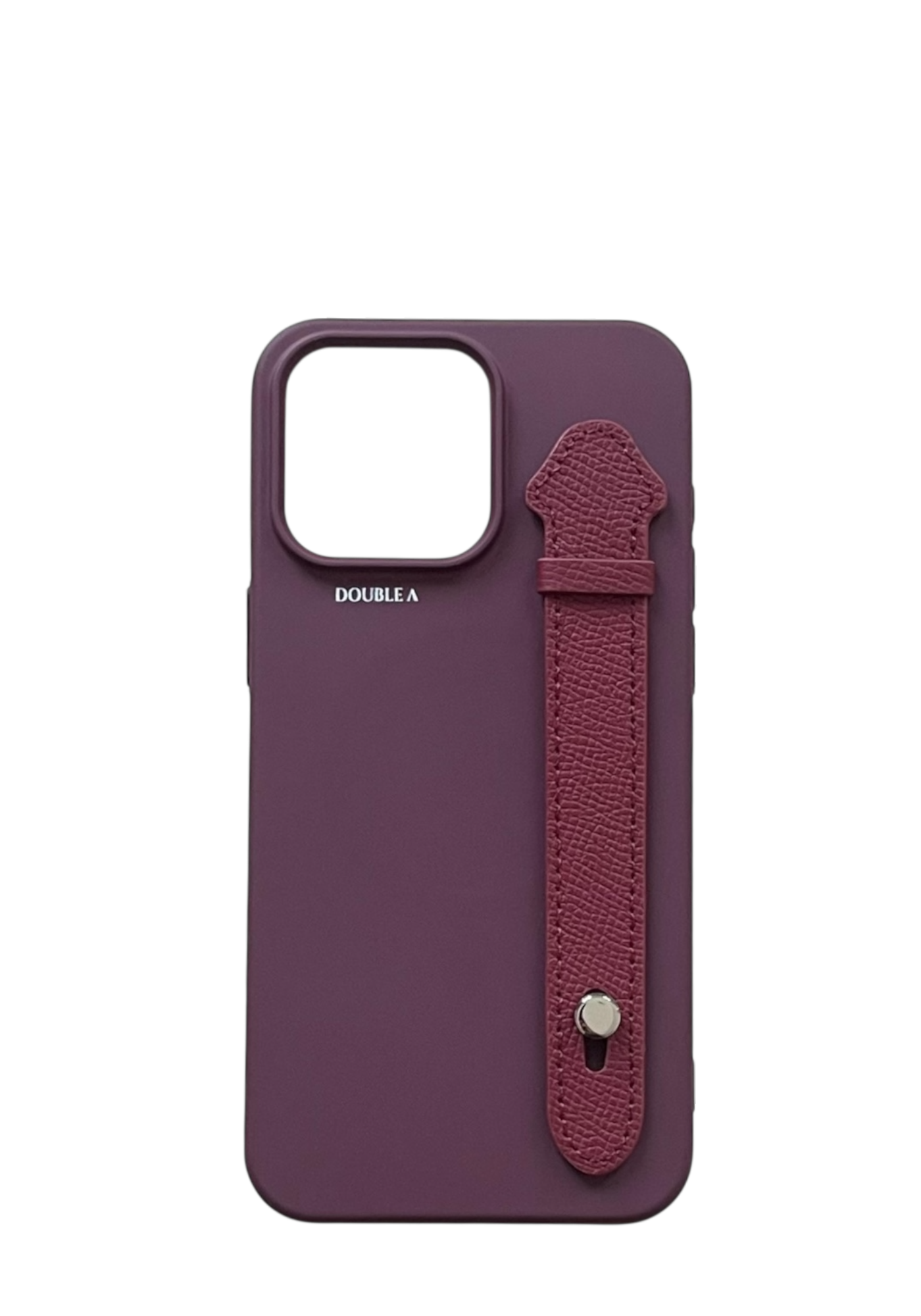 Maroon Printable Silicone With Strap Case