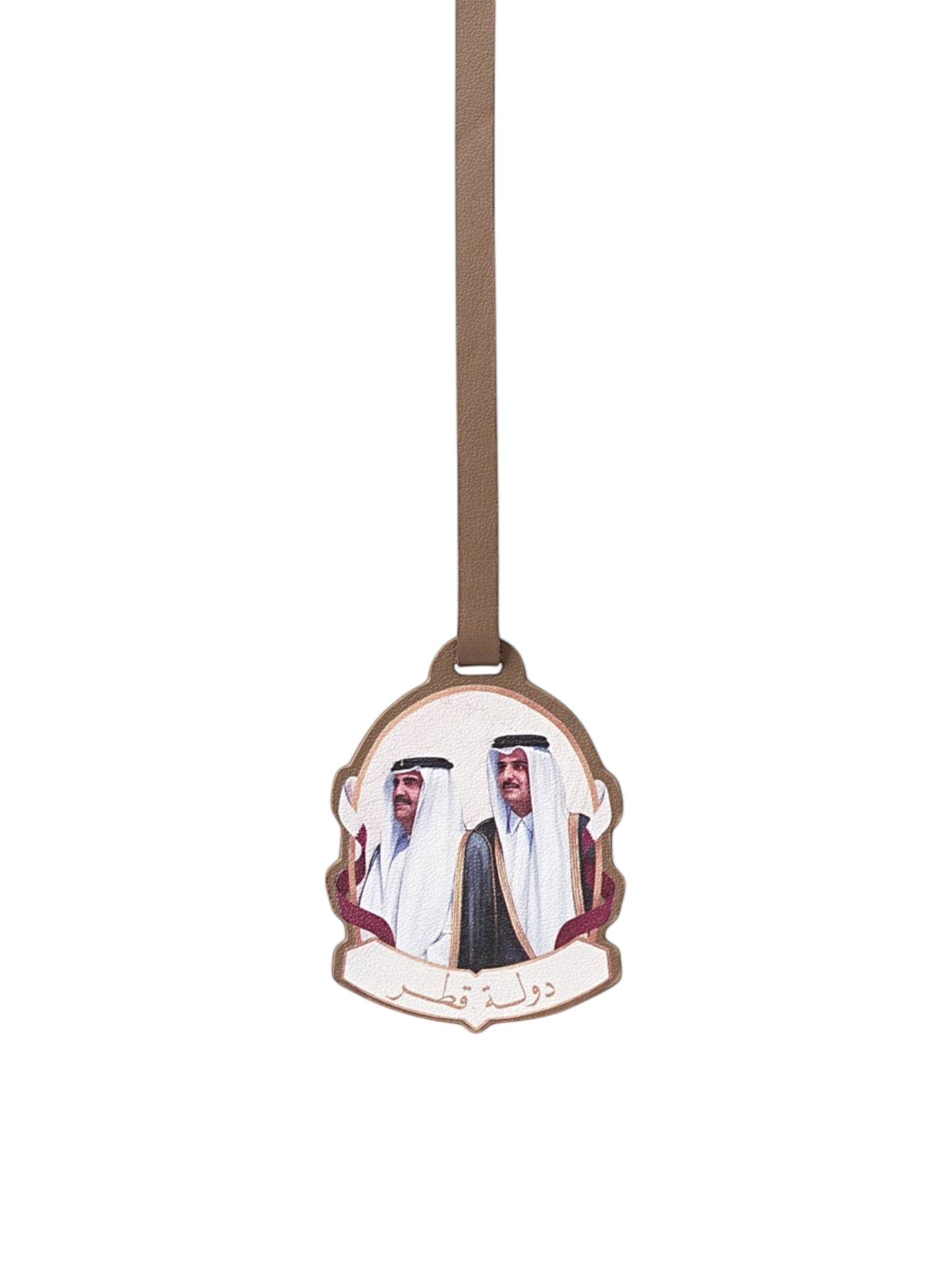 Sheikh Hamad & Tamim Leather Charm