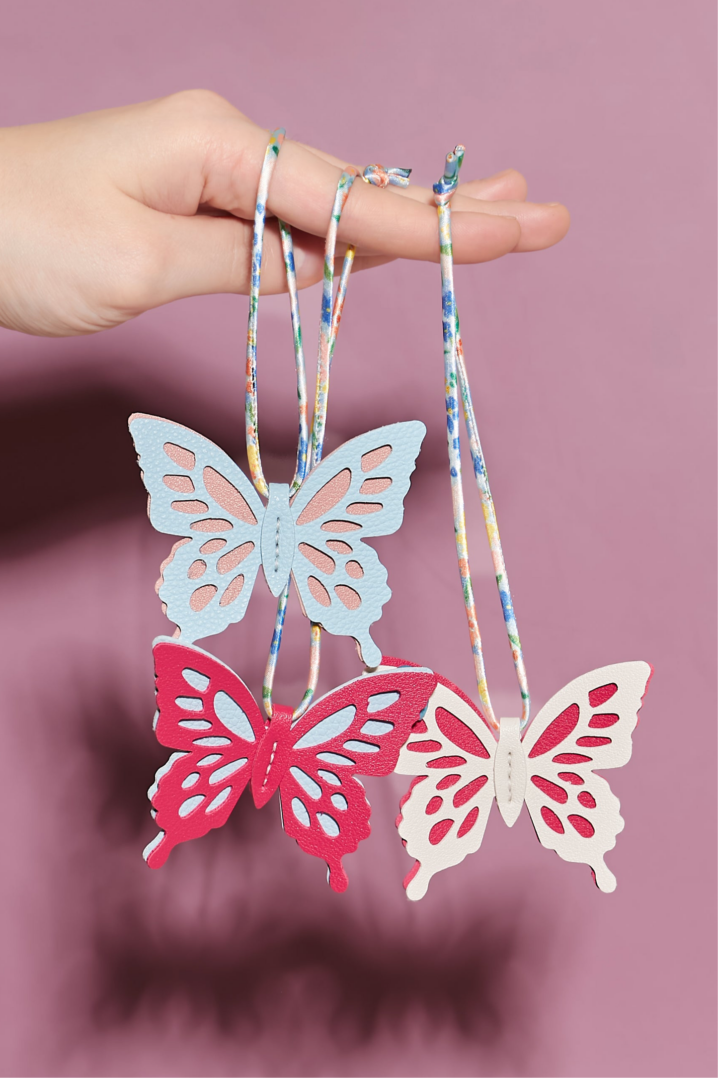 Butterfly Leather Charm