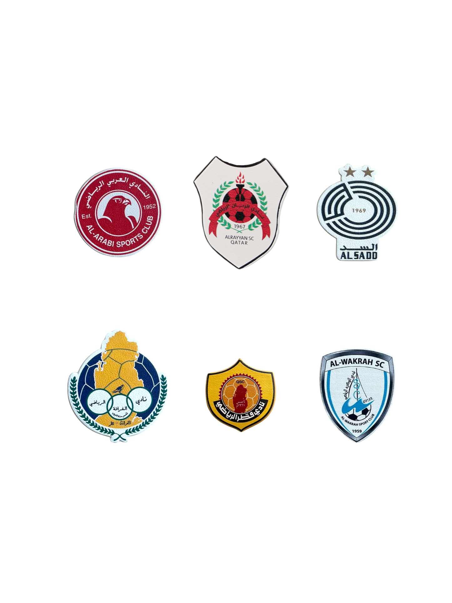 Qatar Teams Leather Stickers