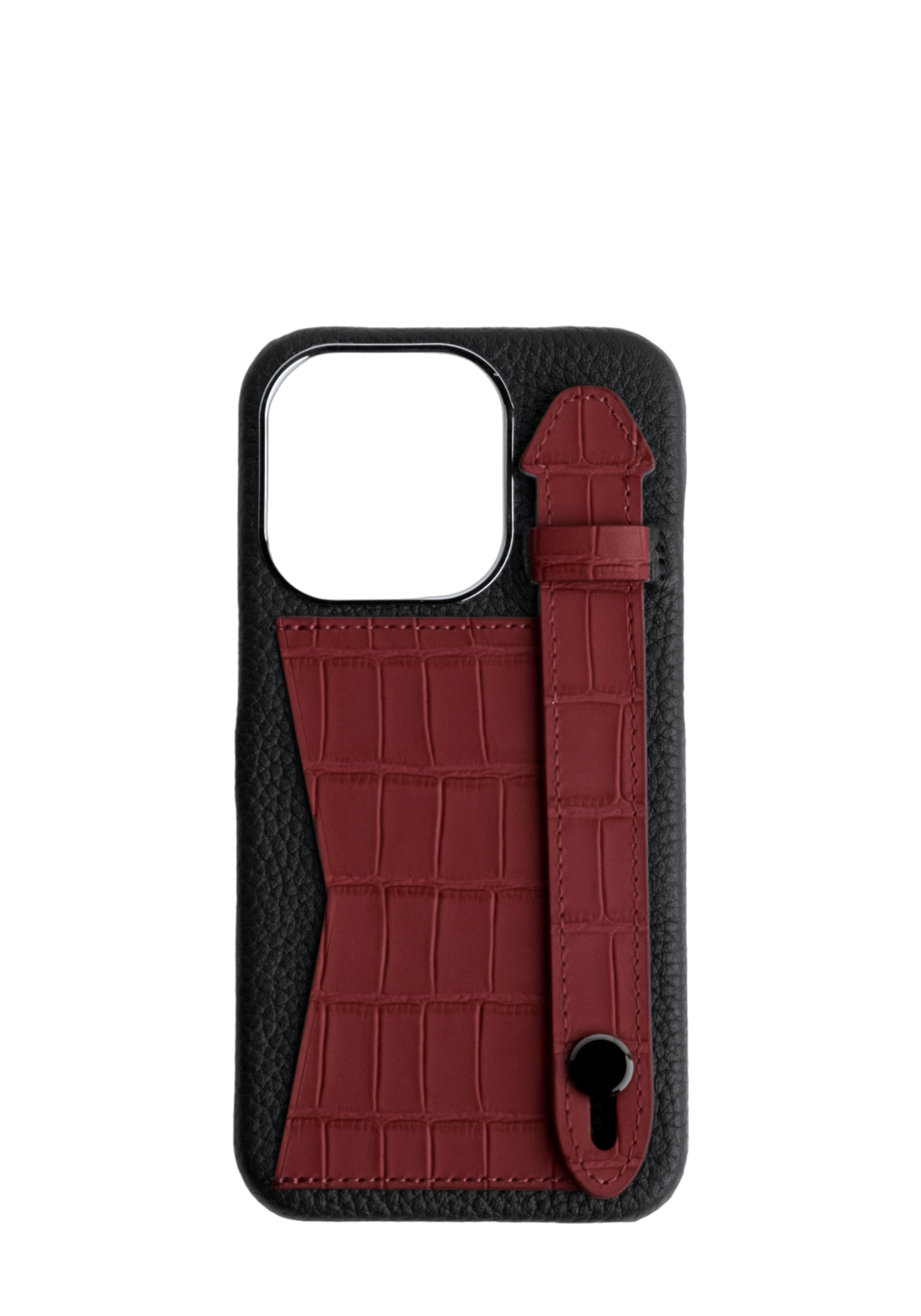 Maroon Strap And Pocket Case