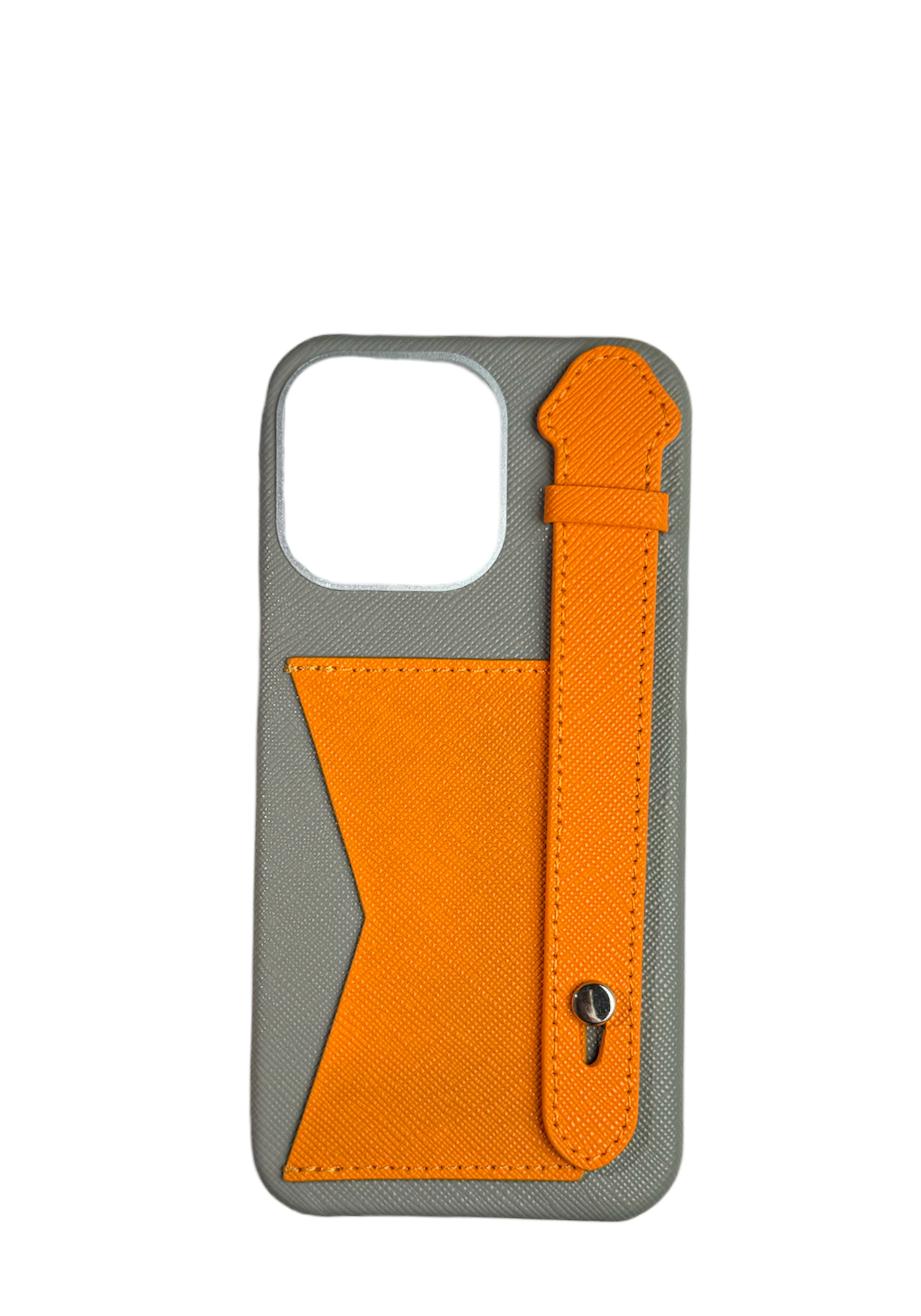 Gray / Orange Strap And Pocket Case