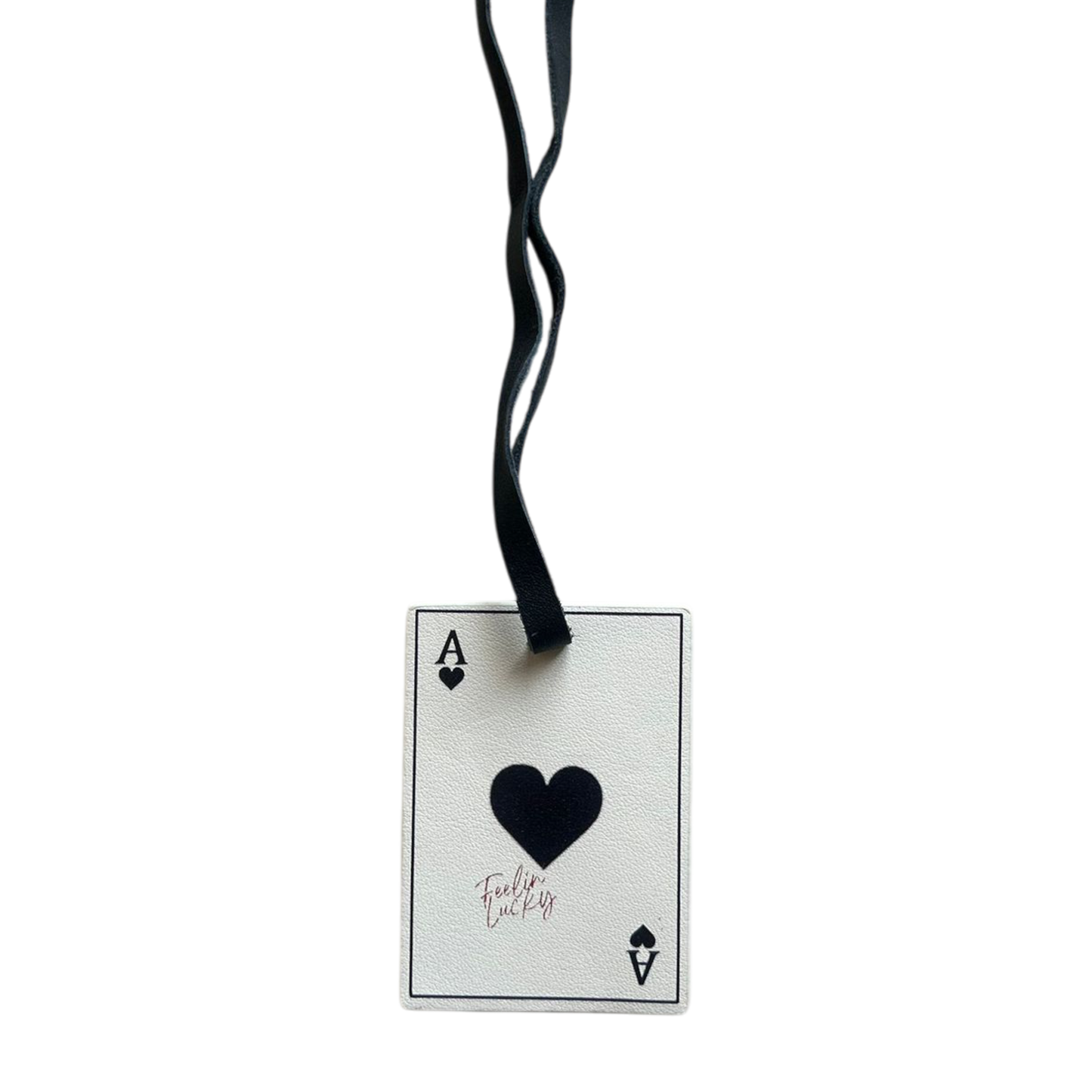 Ace Of Spades Leather Charm