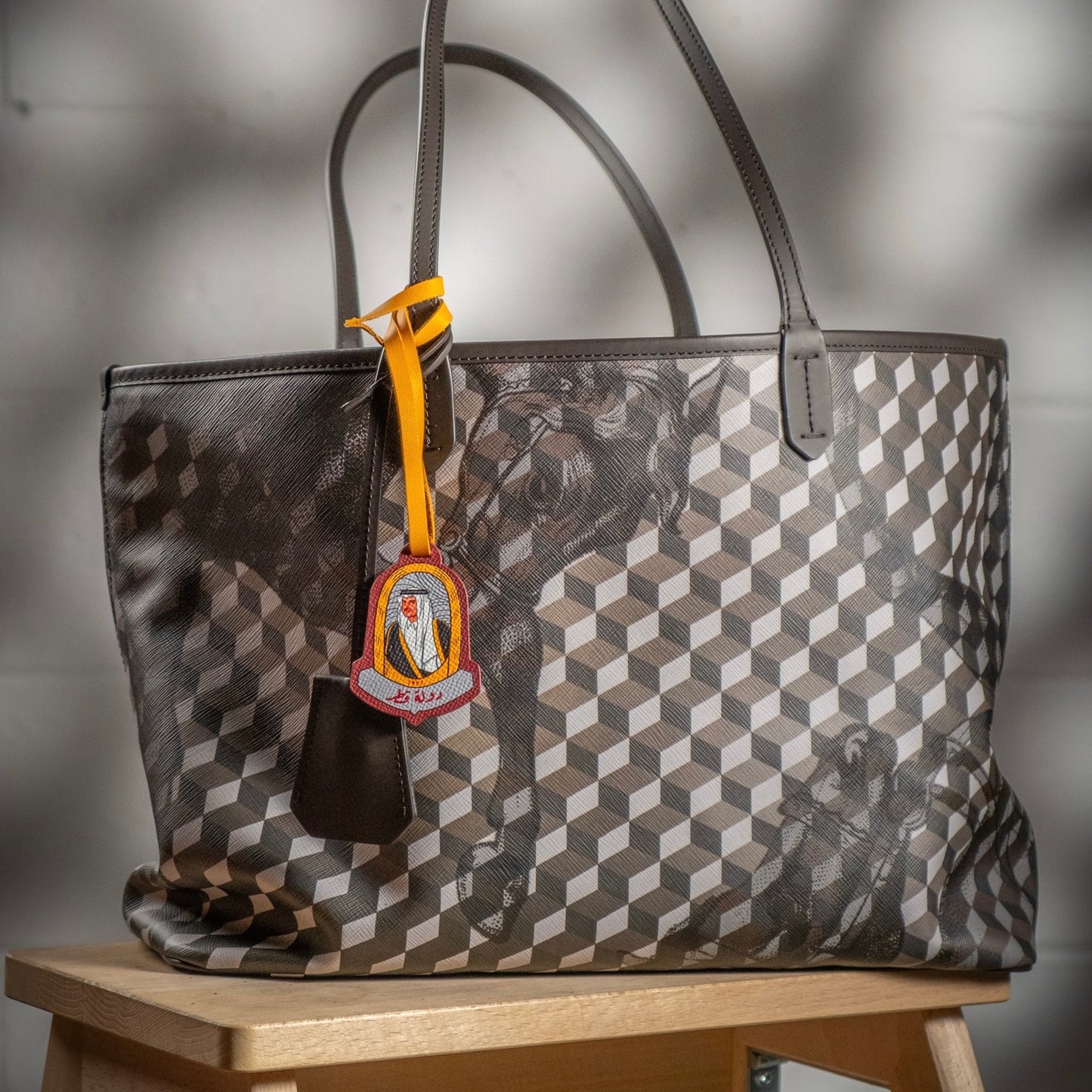 Sheikh Tamim Leather Charm