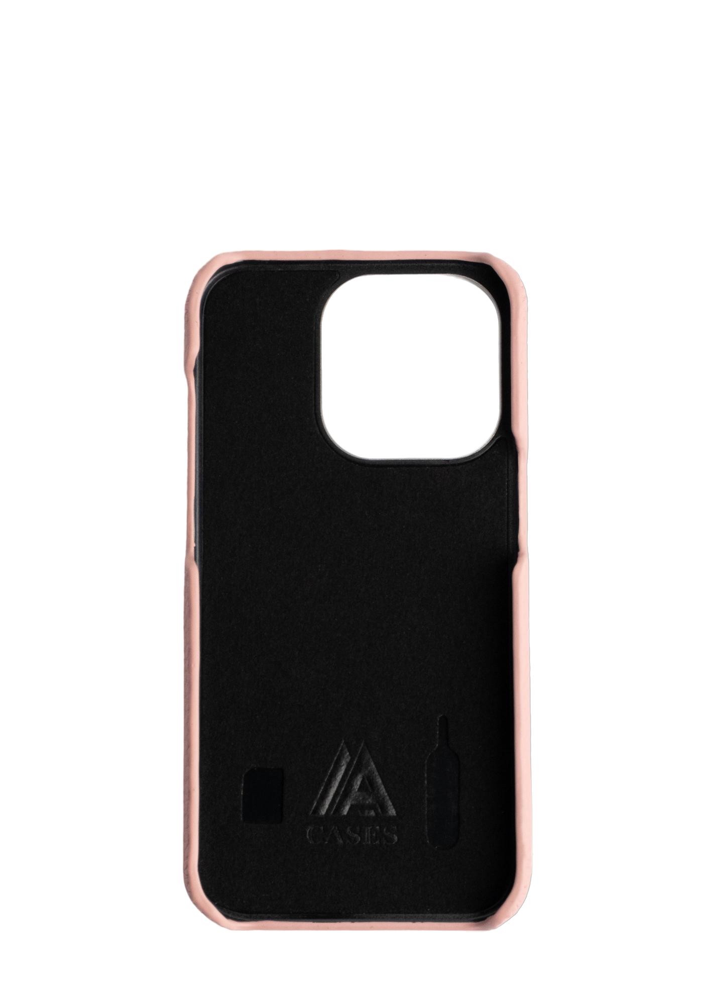 Pink Togo Leather Strapless Case