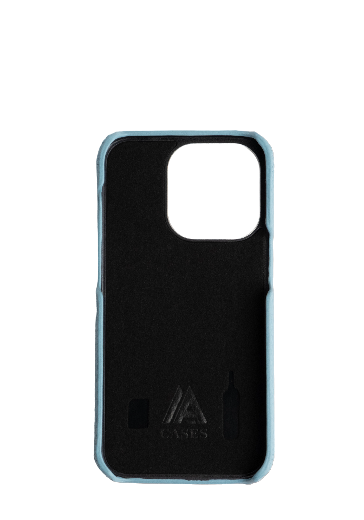 Sky Blue Togo leather Strapless Case