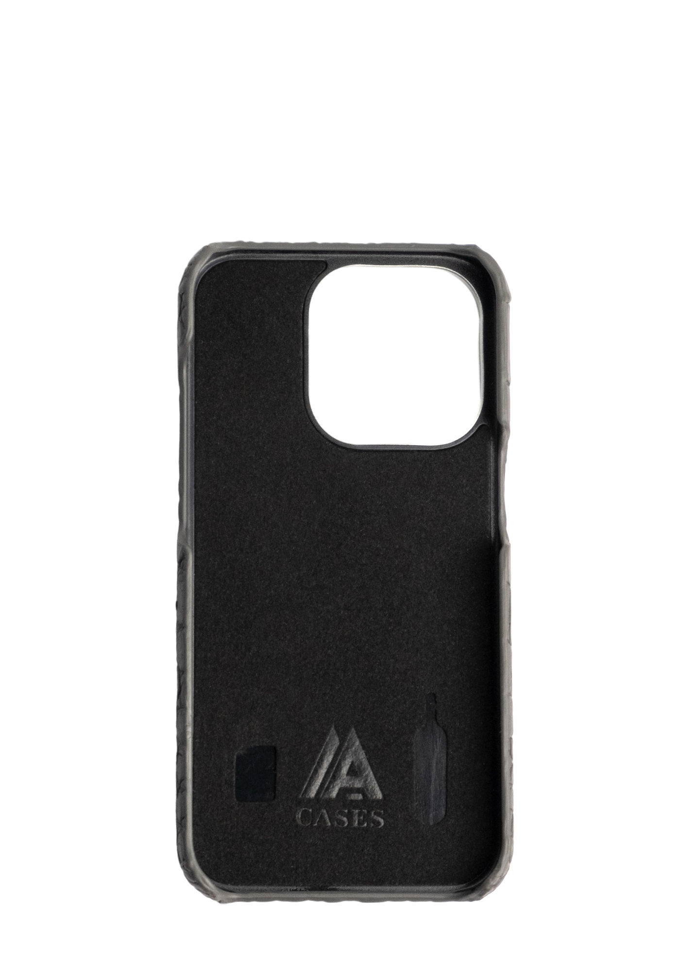 Dark Gray Genuine Crocodile Strap Case