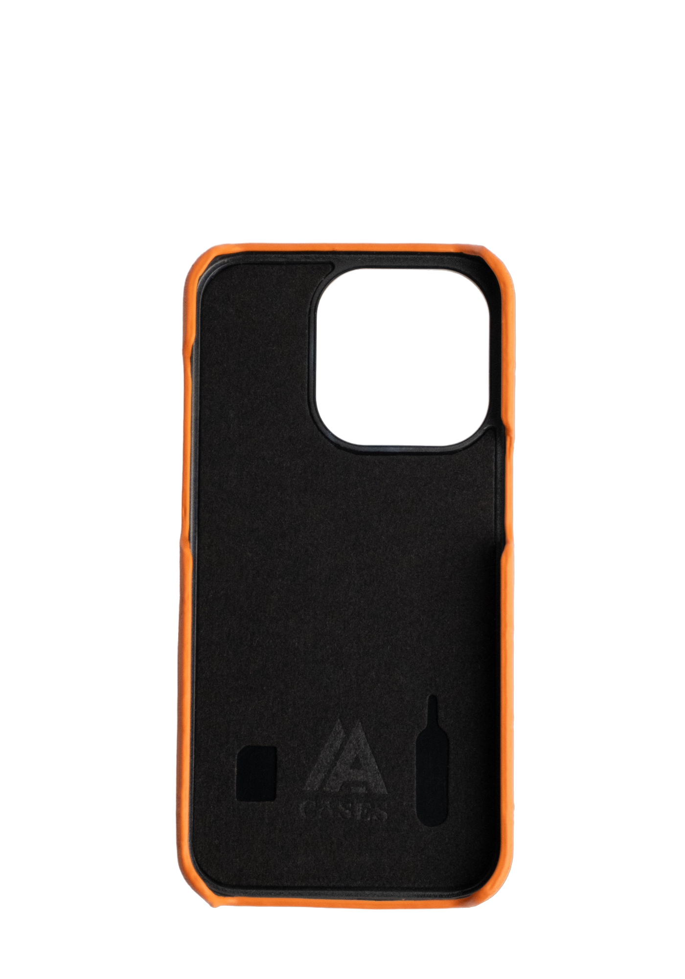 Orange Embossed Crocodile Strapless Case