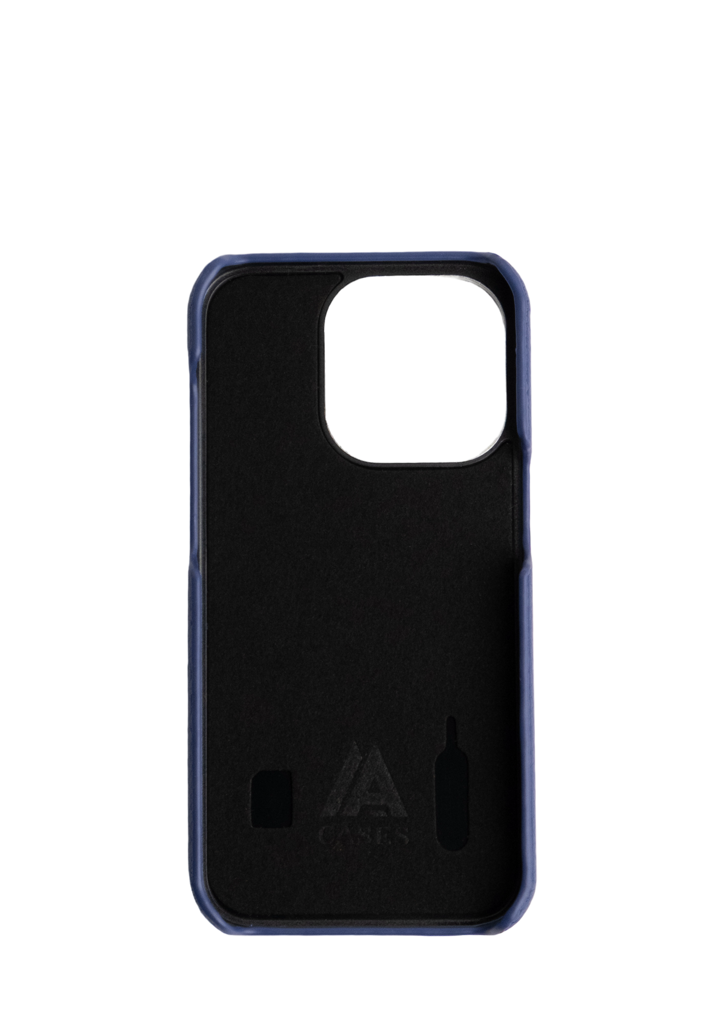 Navy Togo leather Strapless Case