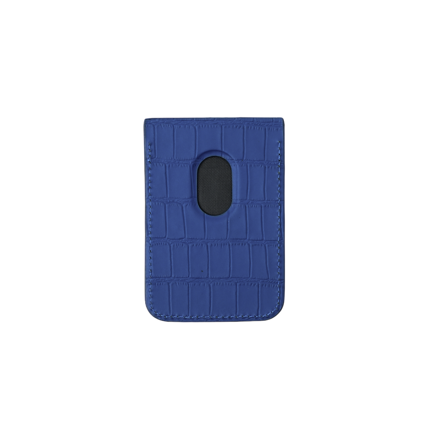 Navy Embossed Crocodile MagSafe Wallet