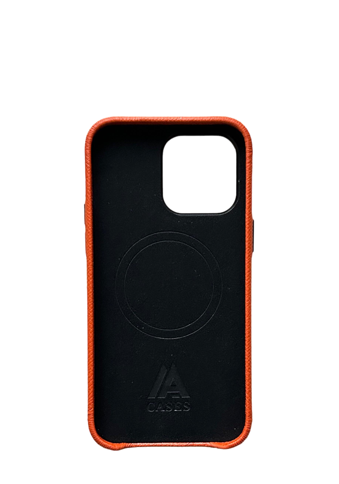 Orange Epsom Leather Strapless Case