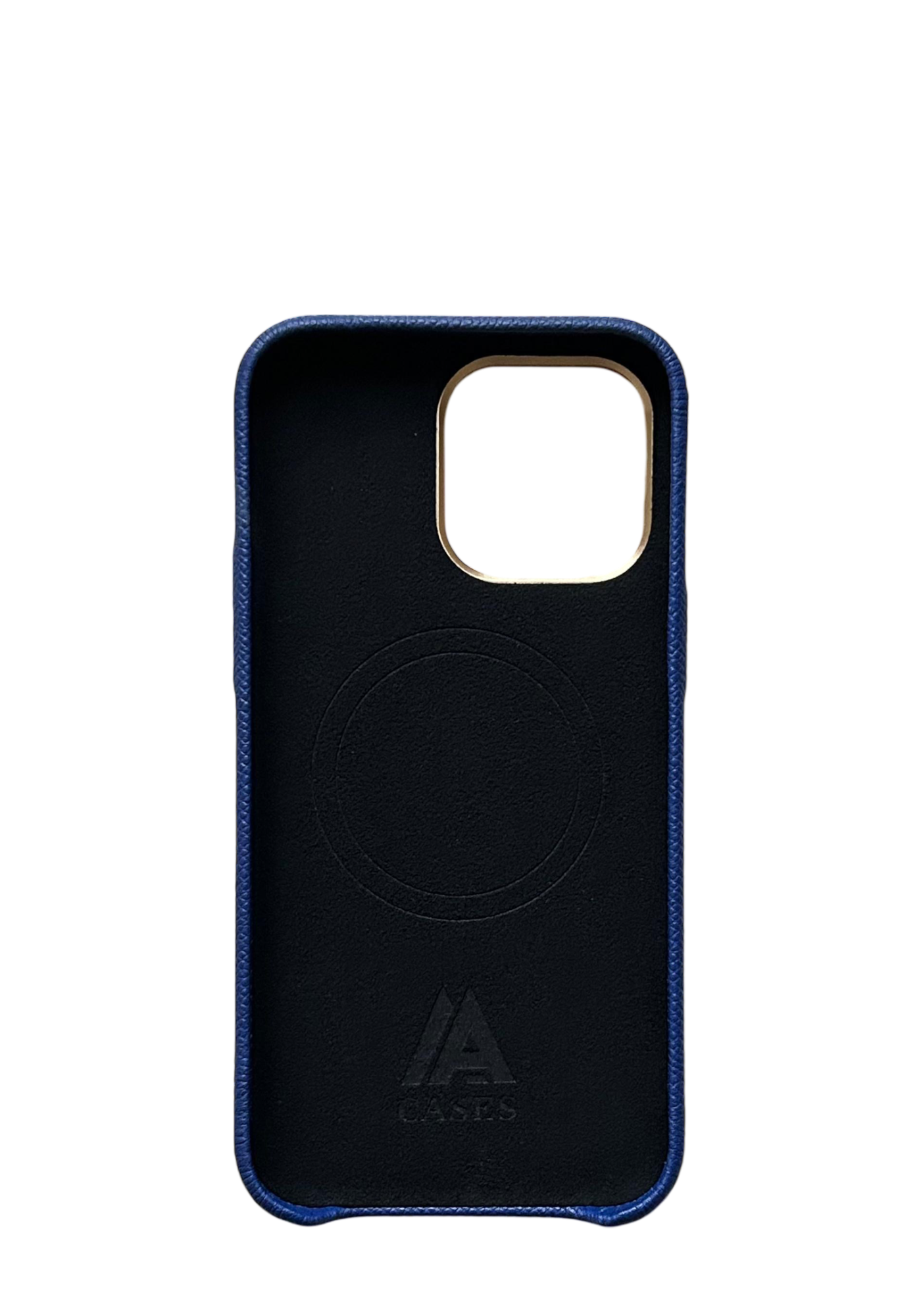 Navy Epsom Leather Strapless Case