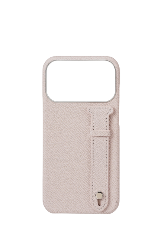 Pink Nude Epsom Leather Strap Case