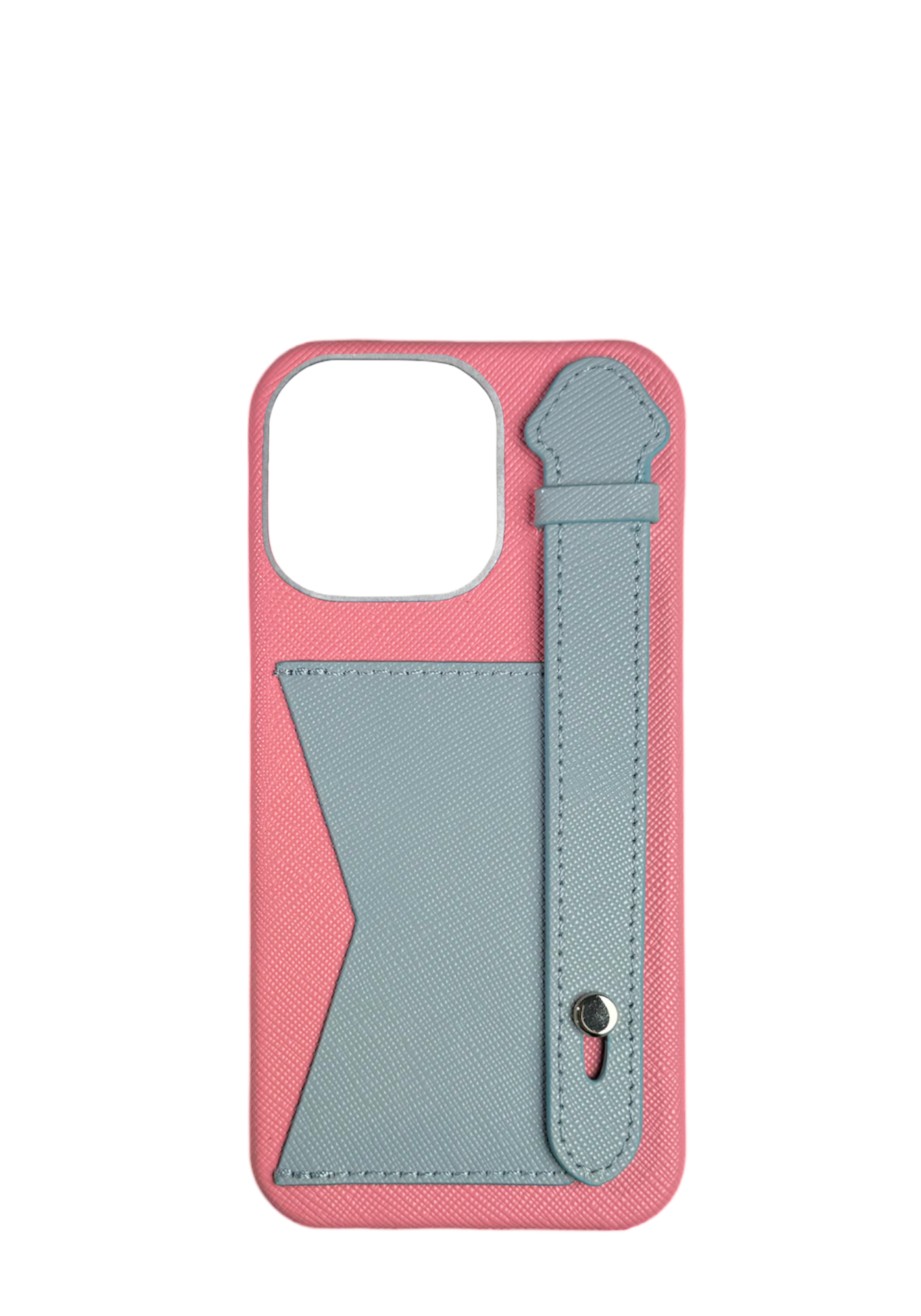 Pink / Light Gray Strap And Pocket Case