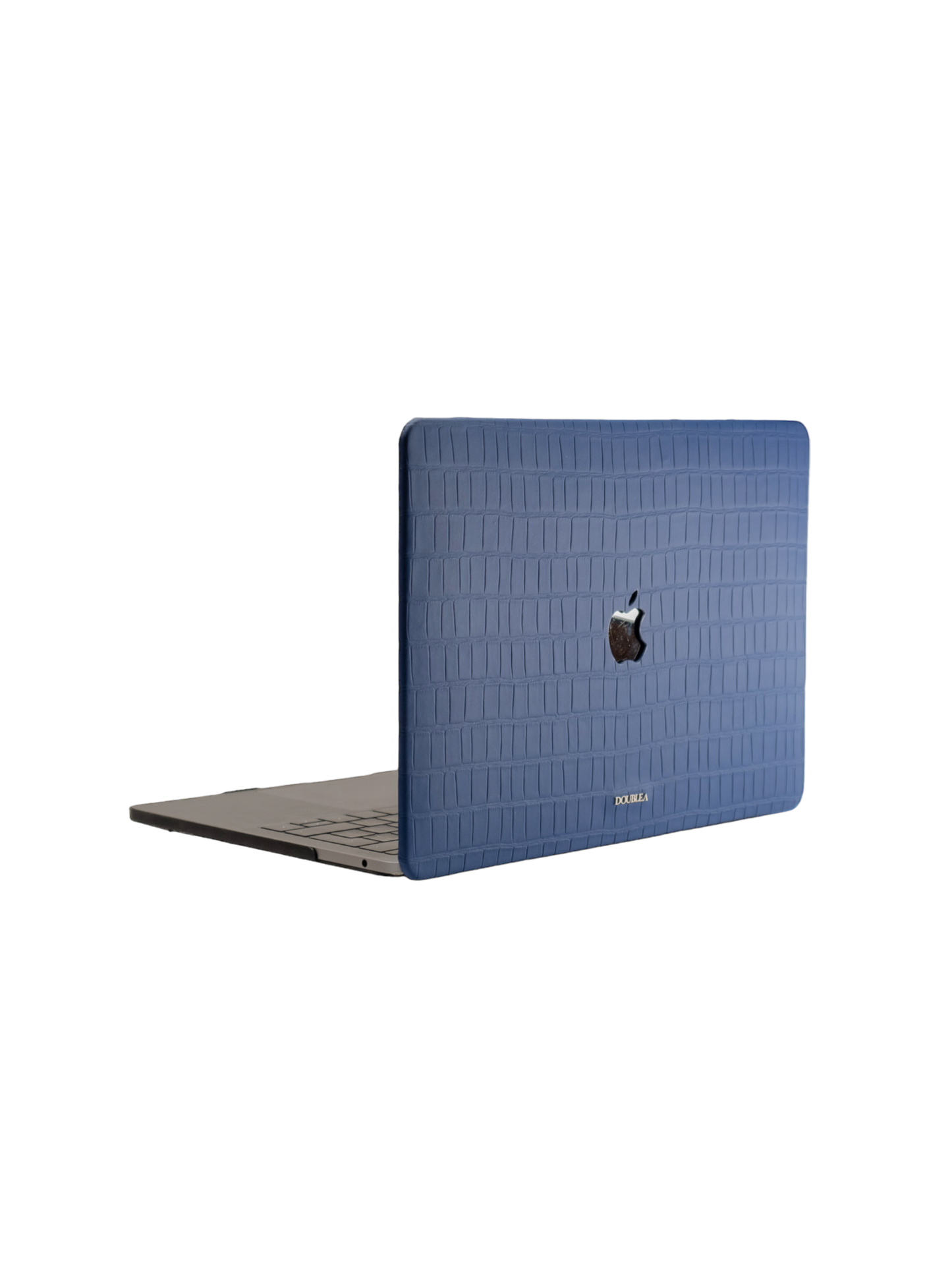 Royal Blue Embossed Crocodile Macbook Case