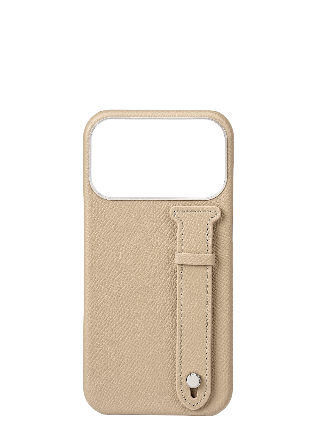 Beige Epsom Leather Strap Case