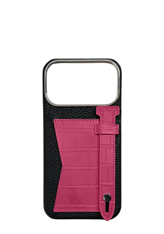 Fuchsia Strap And Pocket Case