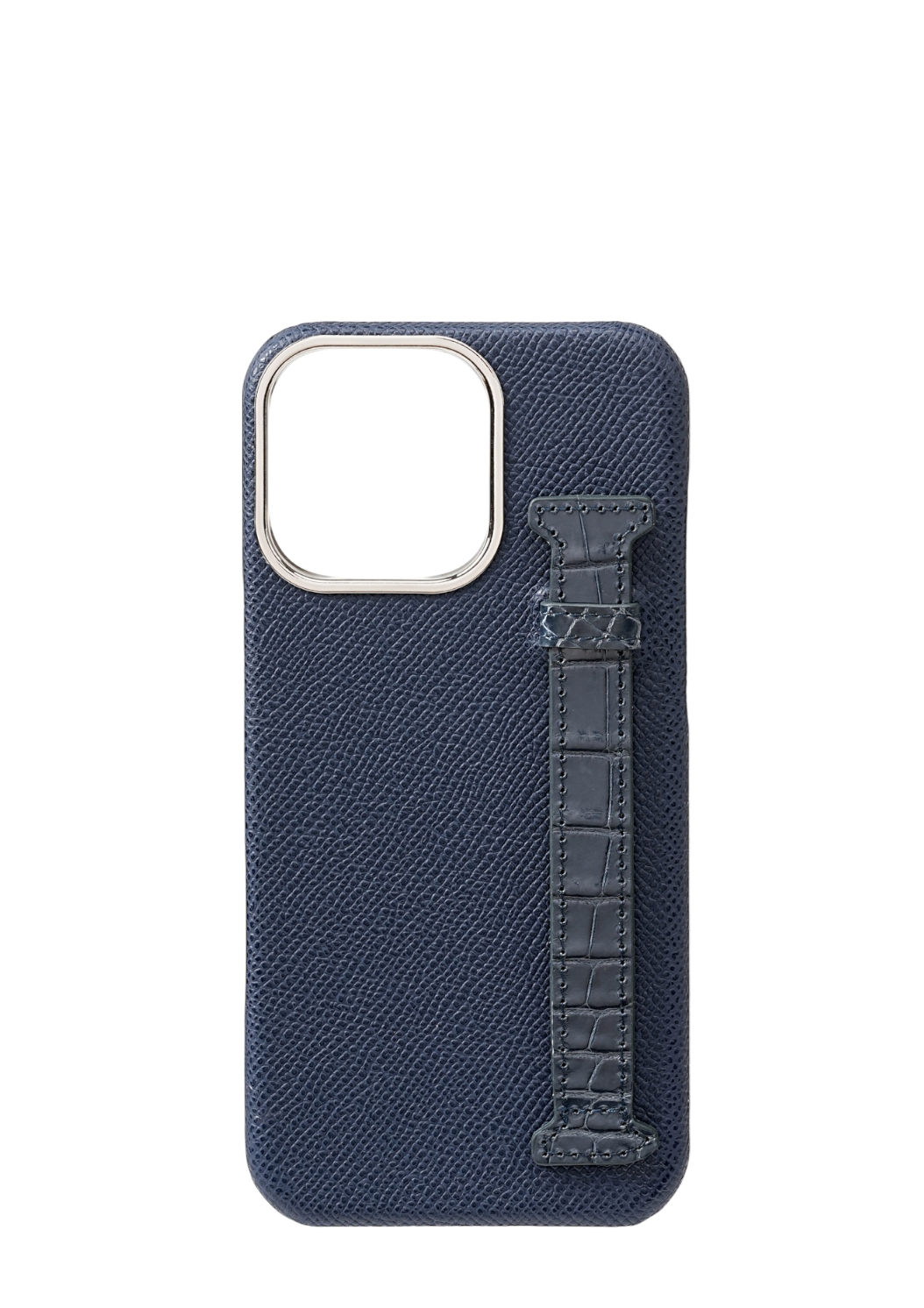 Navy Genuine Crocodile Strap Case