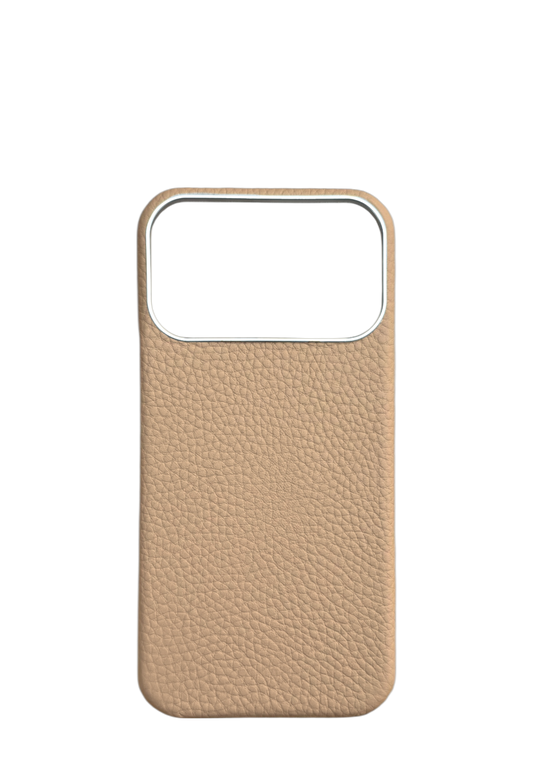 Beige Togo leather Strapless Case