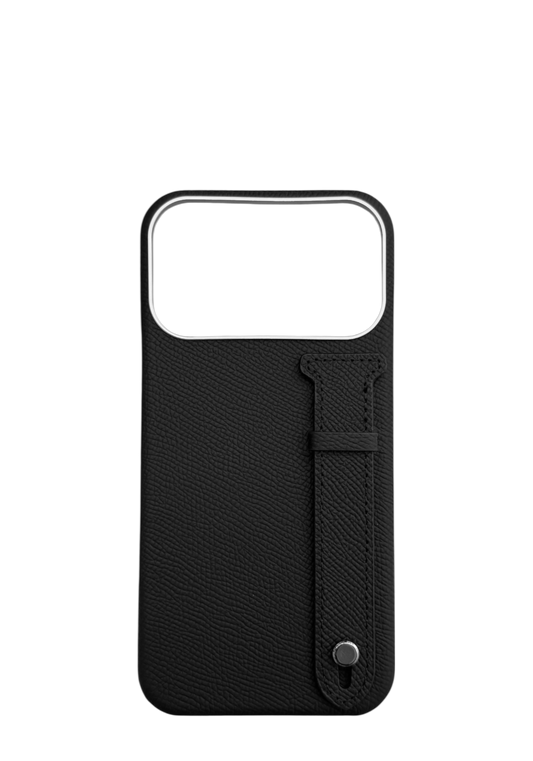 Black Epsom Leather Strap Case