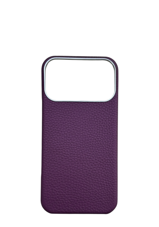 Purple Togo leather Strapless Case