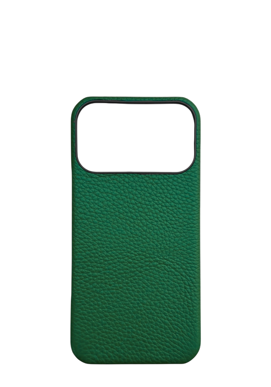 Green Togo leather Strapless Case