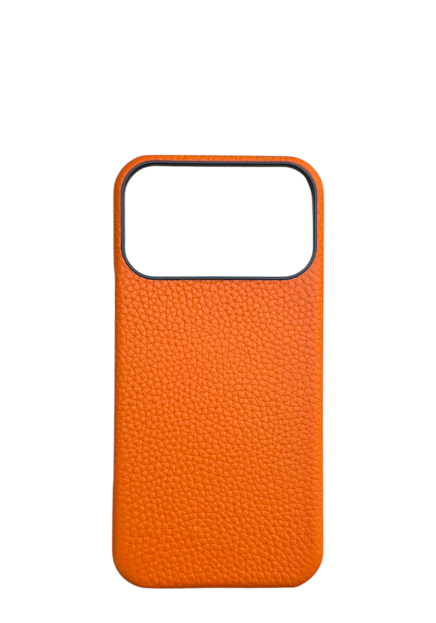 Orange Togo leather Strapless Case