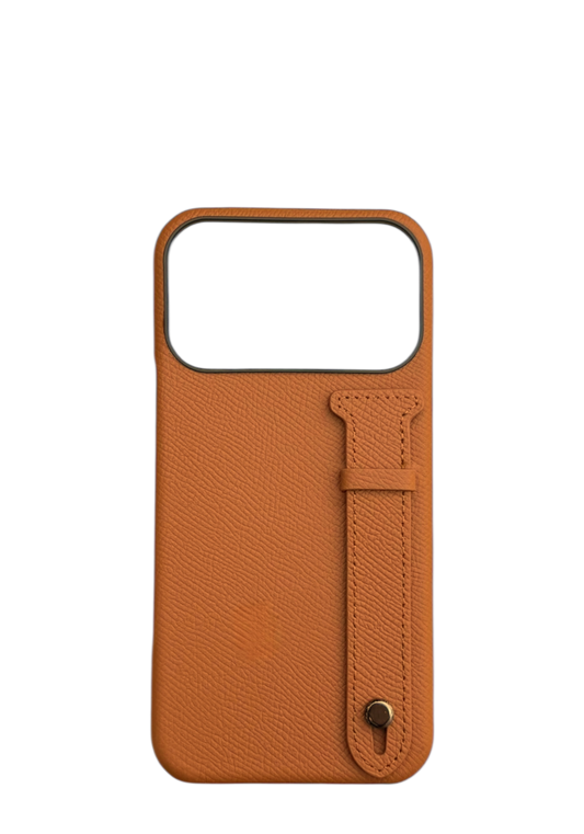 Brown Epsom Leather Strap Case