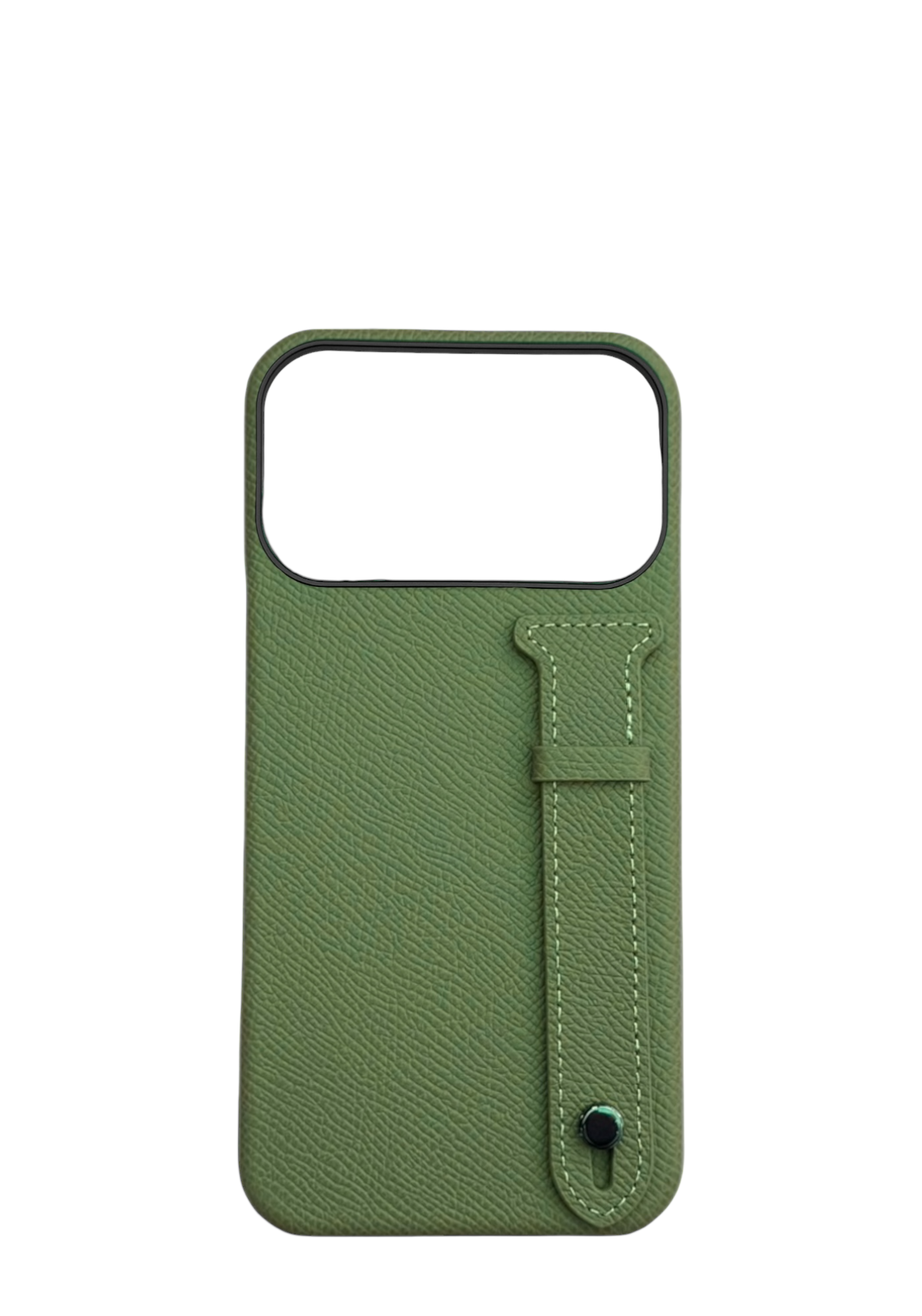 Green Epsom Leather Strap Case