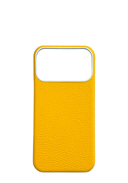 Yellow Togo leather Strapless Case