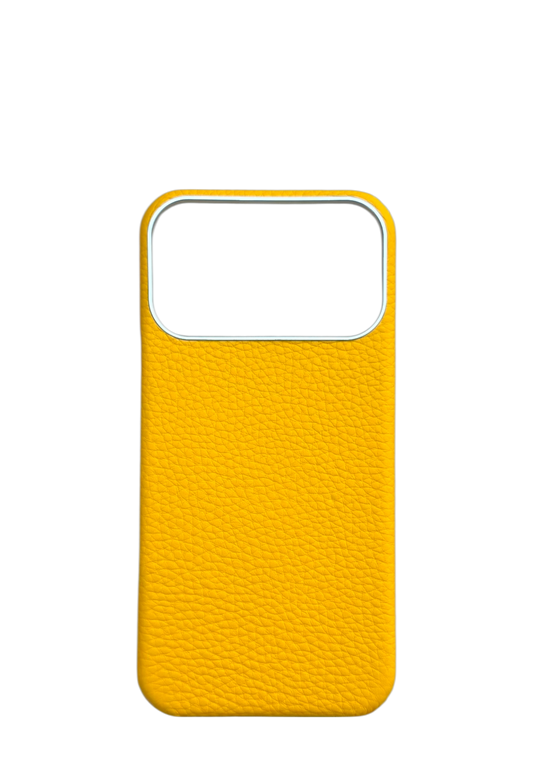 Yellow Togo leather Strapless Case