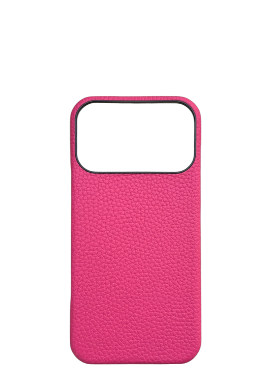 Fuchsia Togo leather Strapless Case