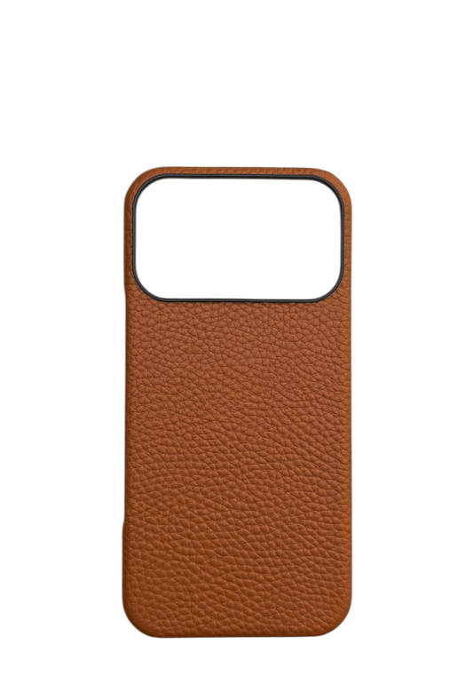 Brown Togo leather Strapless Case