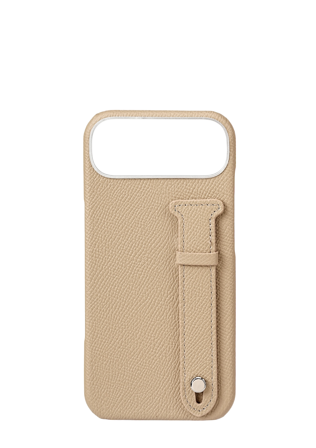 Beige Epsom Leather Strap Case