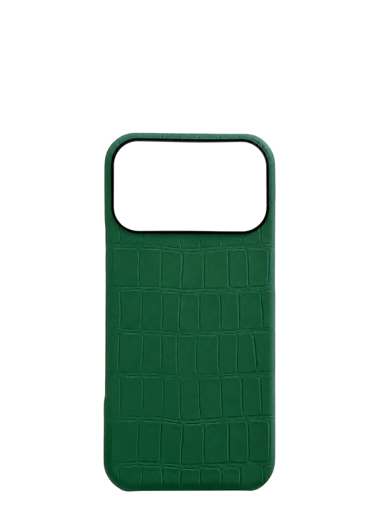 Green Embossed Crocodile Strapless Case