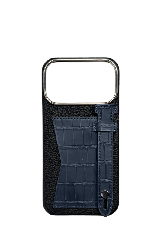 Dark Navy Strap And Pocket Case