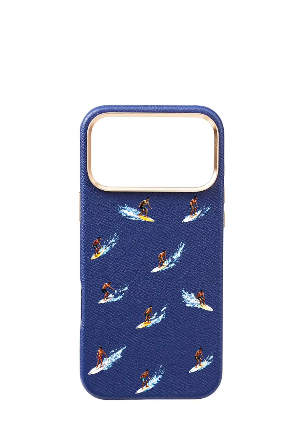 Navy Epsom Strapless - Surfing