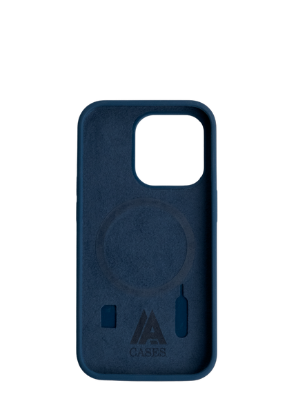 Navy Silicone With Strap Case