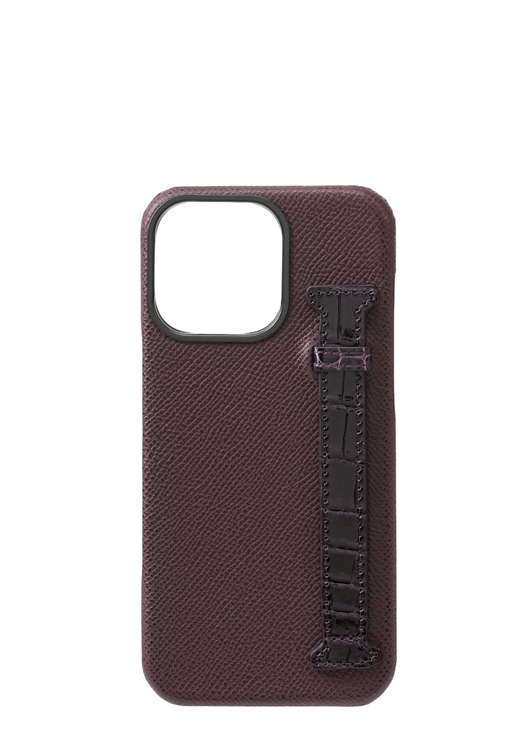 Purple Genuine Crocodile Strap Case