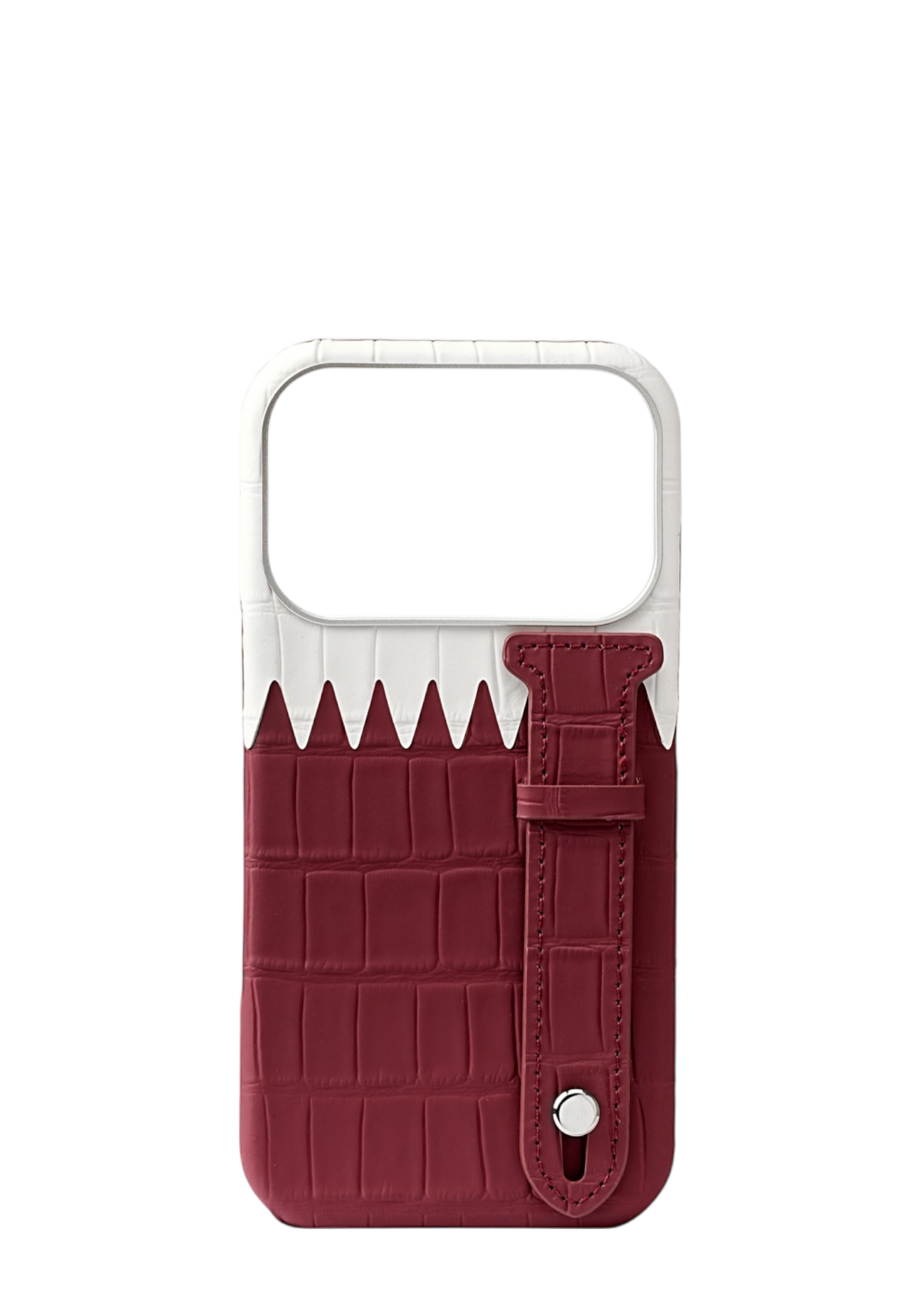 Qatar Flag Embossed Crocodile Strap Case