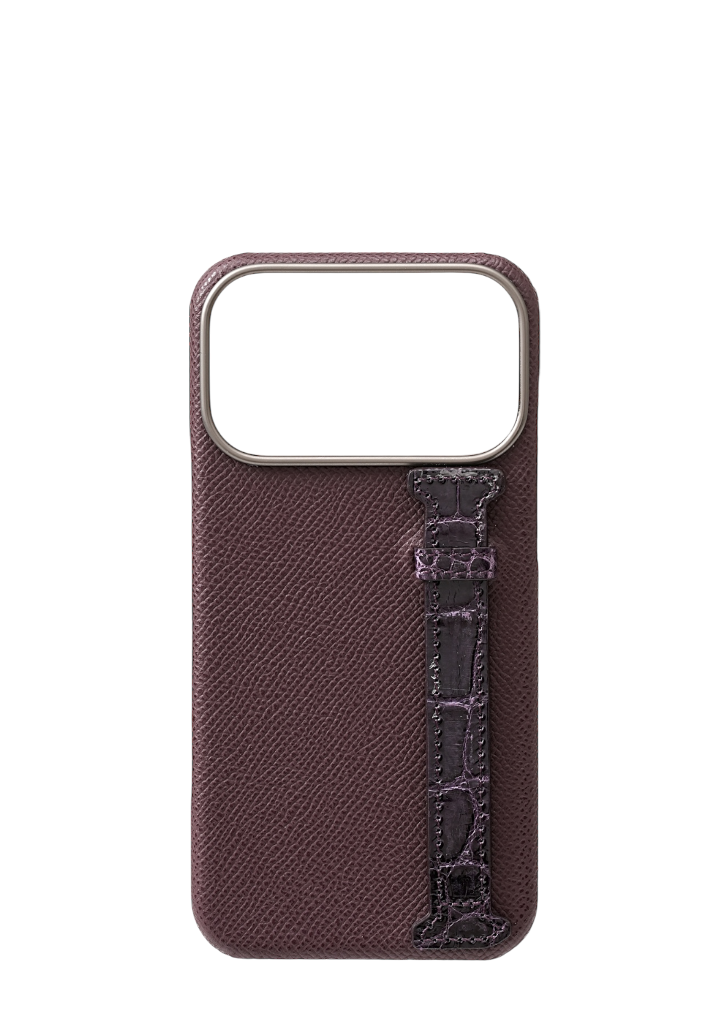 Purple Genuine Crocodile Strap Case