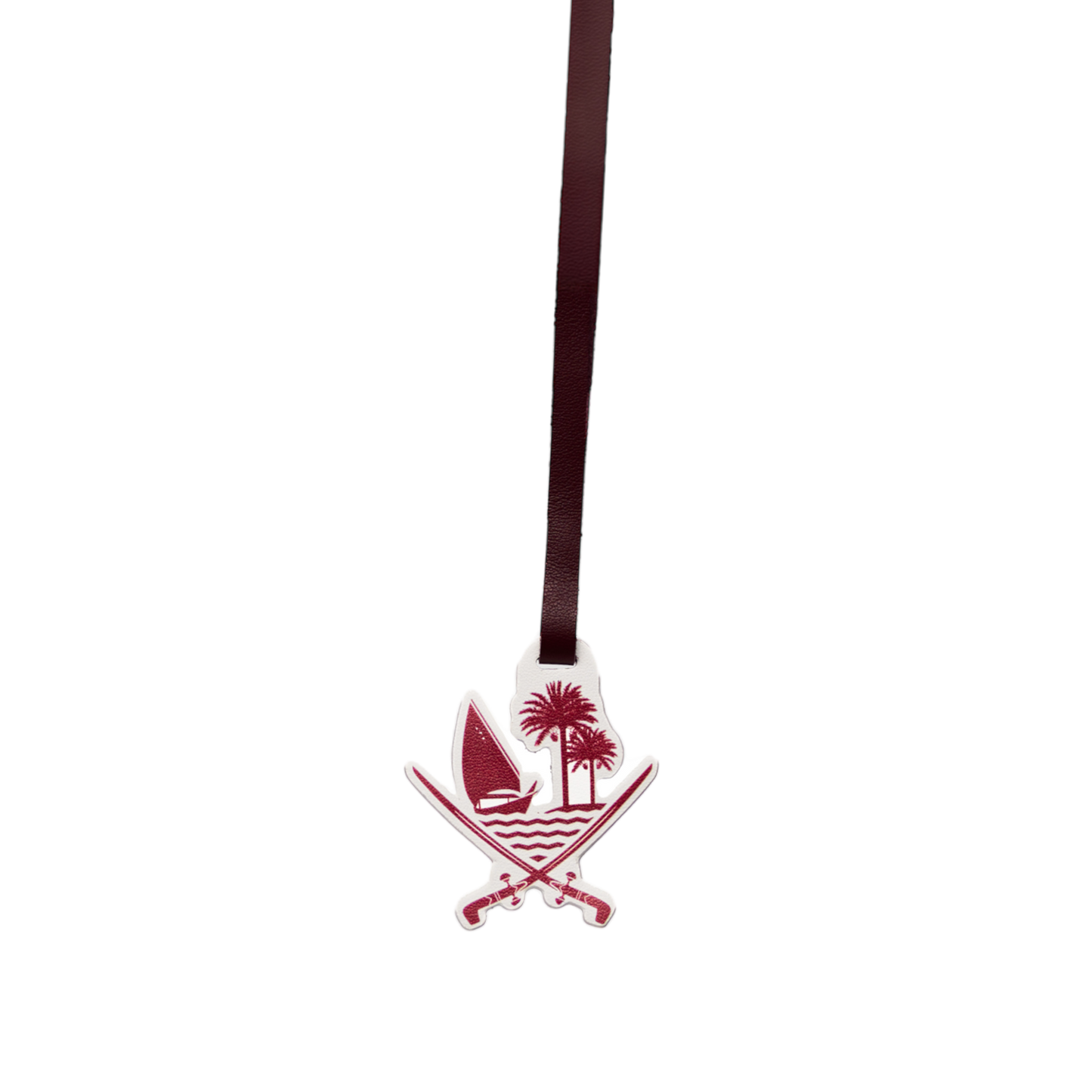 Qatar Emblem Leather Charm