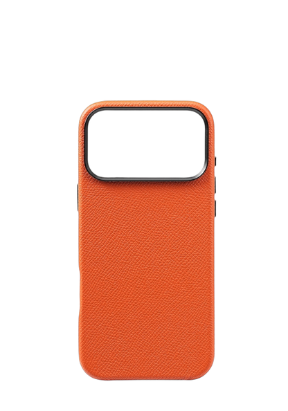Orange Epsom Leather Strapless Case