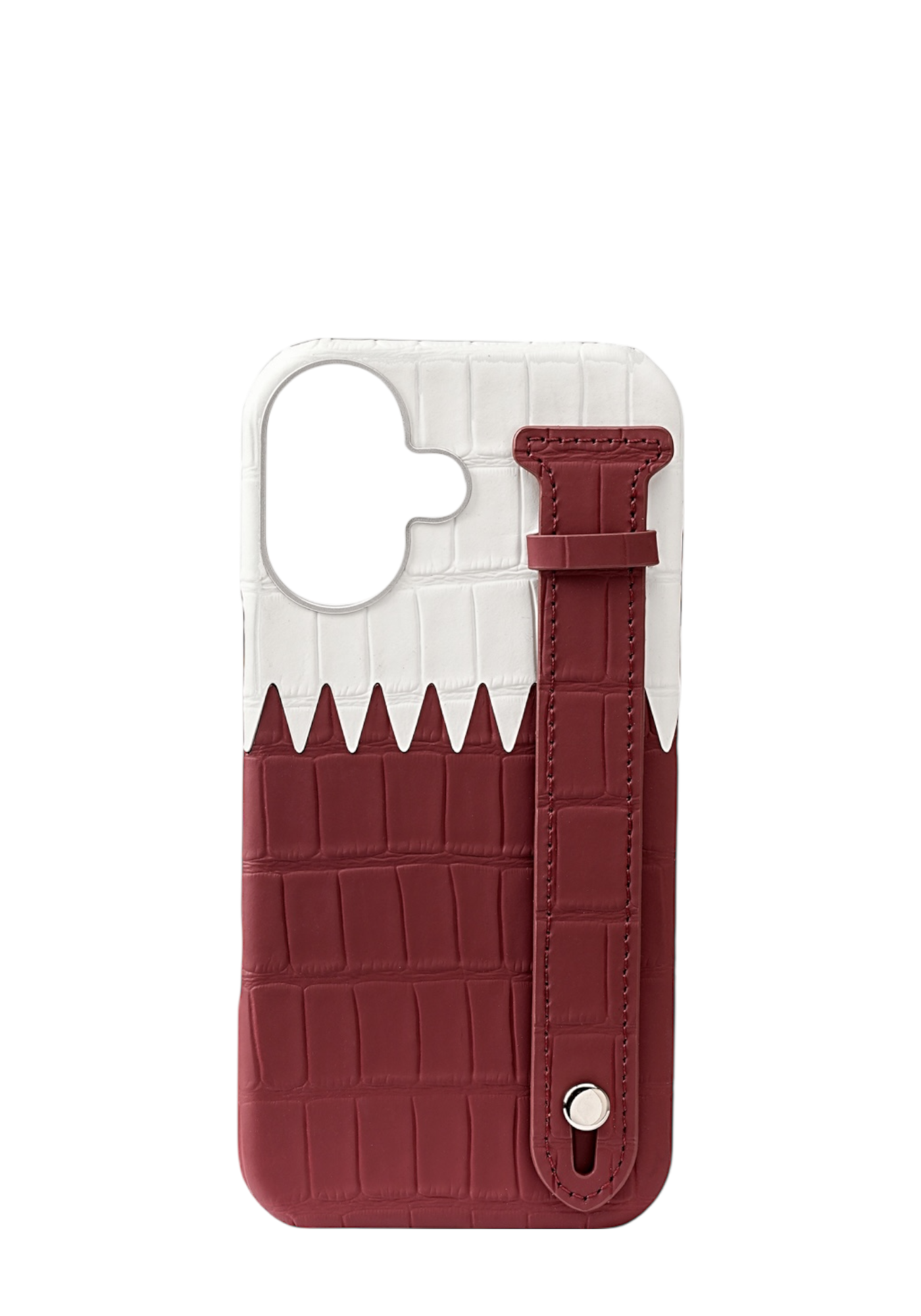 Qatar Flag Embossed Crocodile Strap Case
