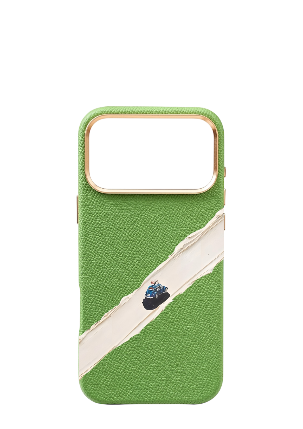 Lime Green Epsom Strapless - Car