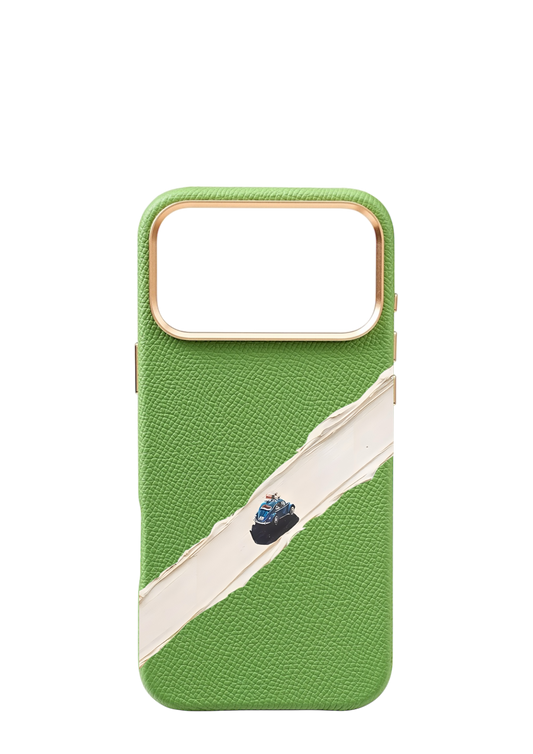 Lime Green Epsom Strapless - Car