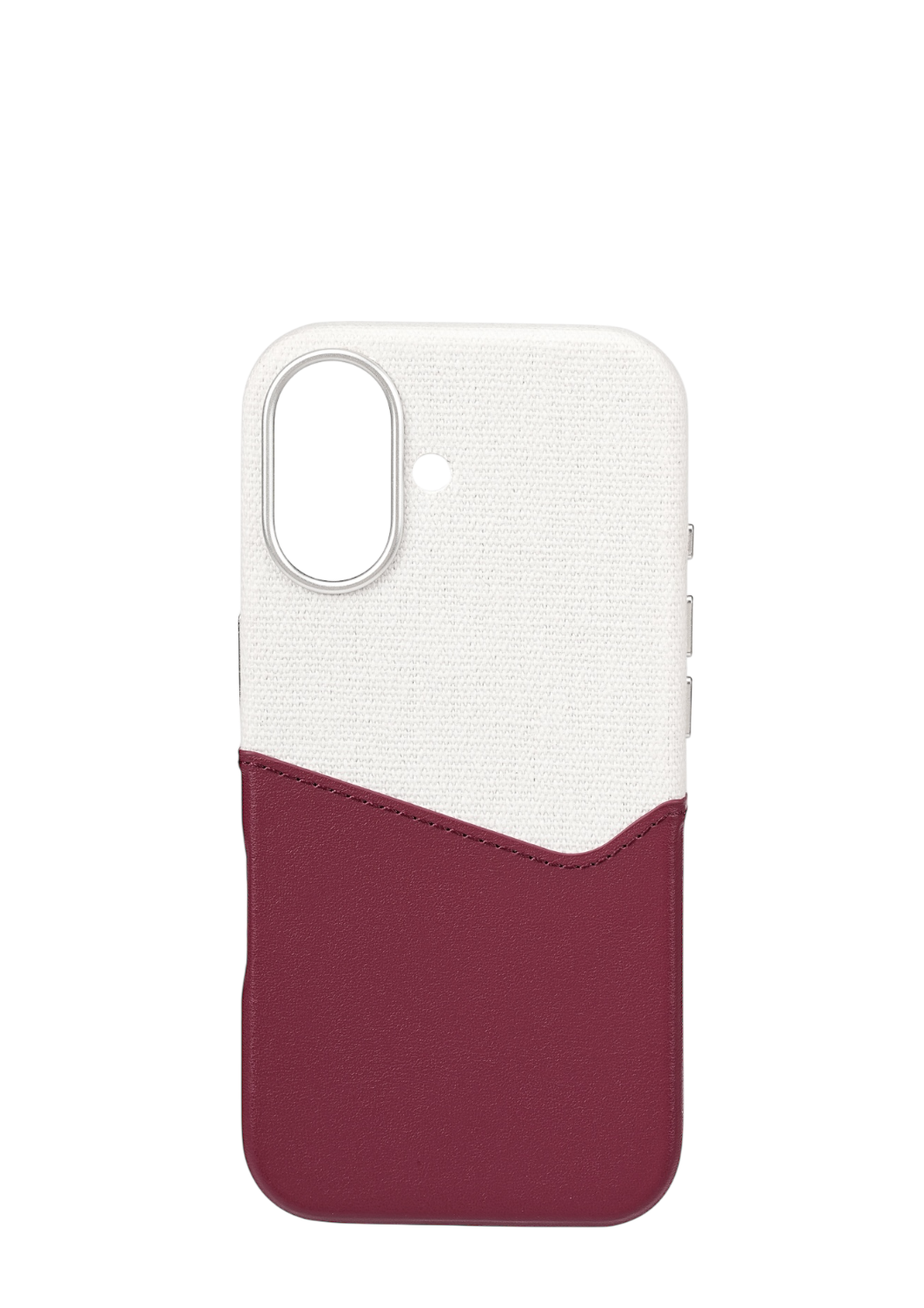 Maroon / White Pocket Case